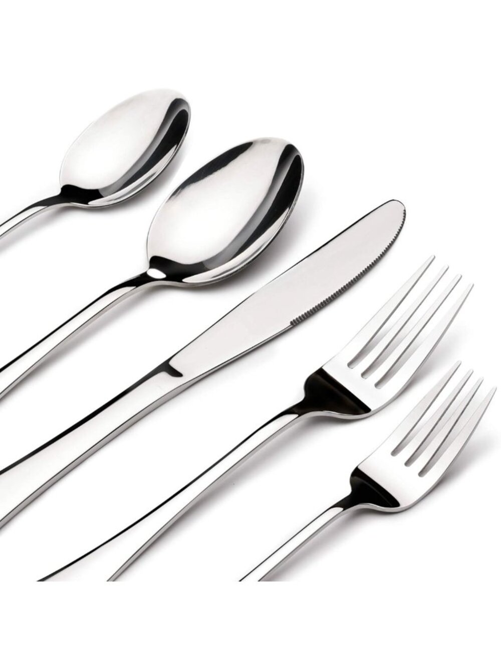 40-Piece Stainless Steel Silverware Set for 8 | Durable Flatware Utensils